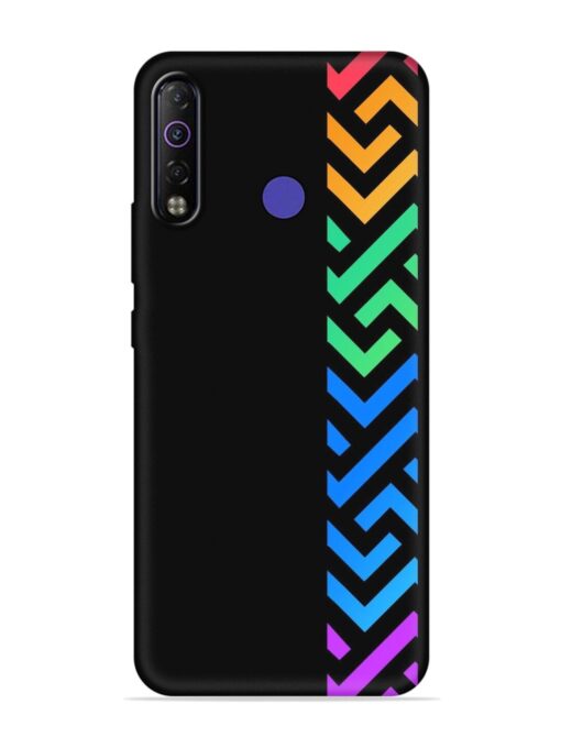 Colorshape Stripes Embossed Soft Silicone Case for Tecno Camon 12 Air Zapvi