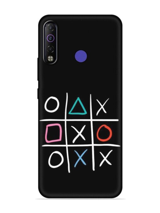 Super Neon Tic-Tac-Toe Embossed Soft Silicone Case for Tecno Camon 12 Air