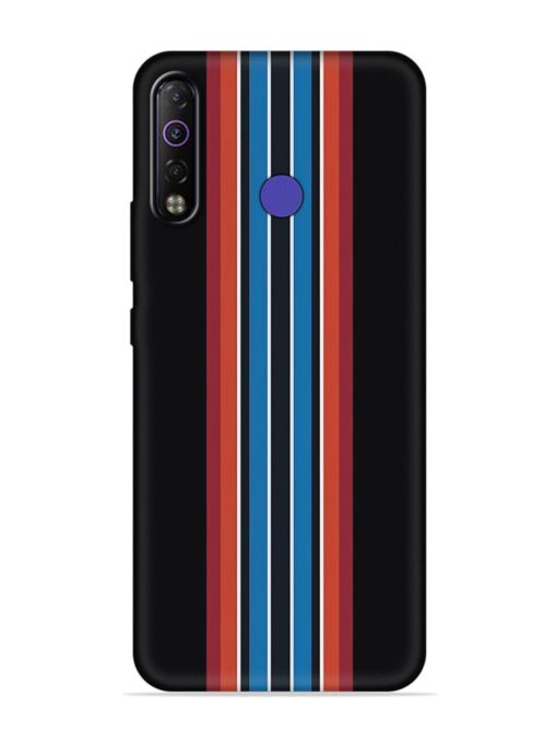 Vertical Strips Embossed Soft Silicone Case for Tecno Camon 12 Air