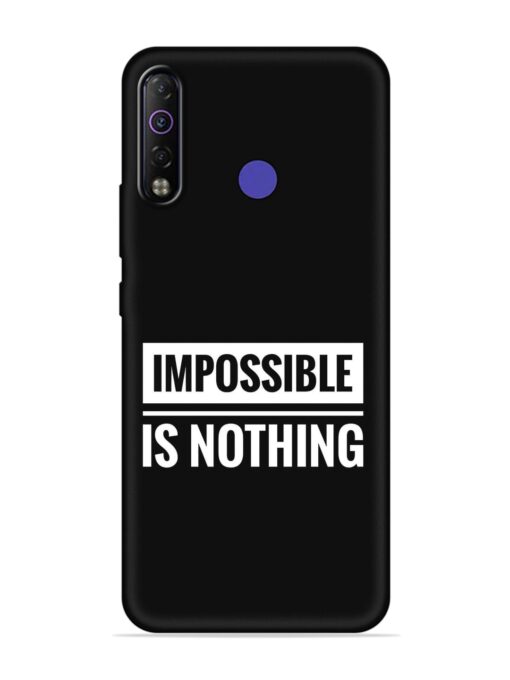 Impossible Is Nothing Embossed Soft Silicone Case for Tecno Camon 12 Air Zapvi