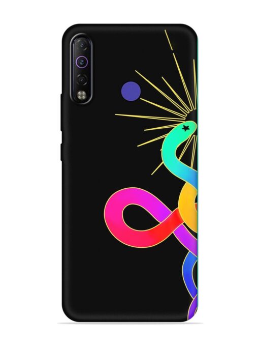 Art Geometric Abstraction Embossed Soft Silicone Case for Tecno Camon 12 Air Zapvi