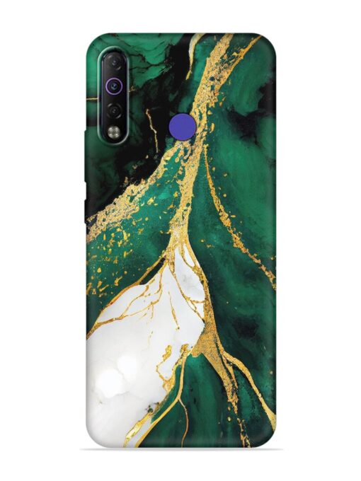 Blue Marble Art Embossed Soft Silicone Case for Tecno Camon 12 Air