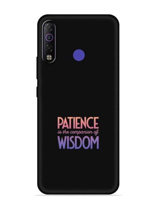 Patience Is The Embossed Soft Silicone Case for Tecno Camon 12 Air