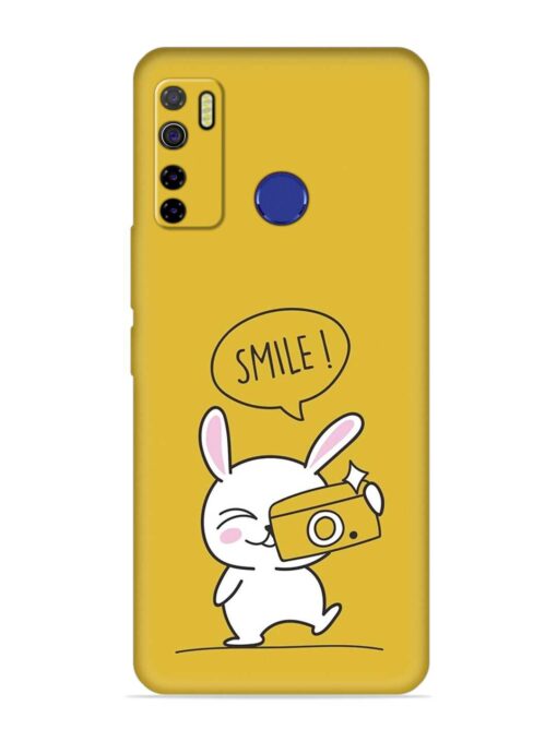 Hey Smile Please Embossed Soft Silicone Case for Tecno Camon 15 Zapvi