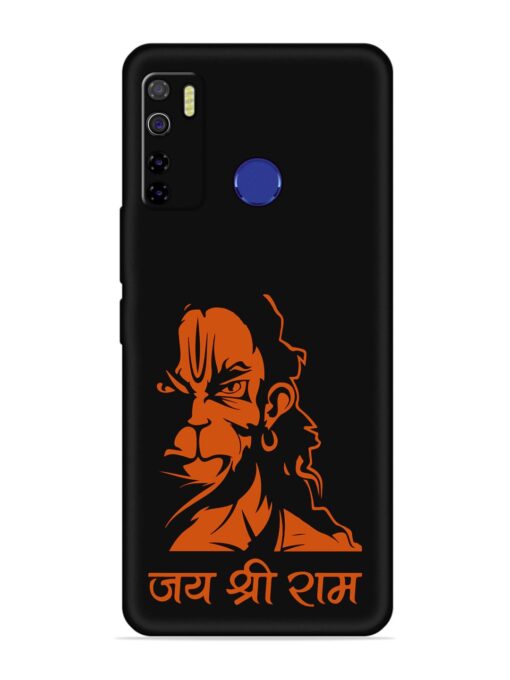 Angry Hanuman Embossed Soft Silicone Case for Tecno Camon 15 Zapvi