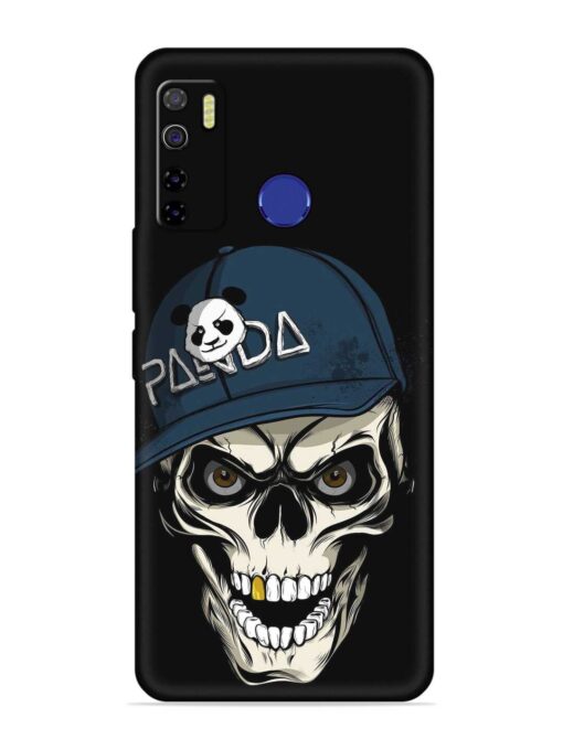 Panda Skull Embossed Soft Silicone Case for Tecno Camon 15 Zapvi