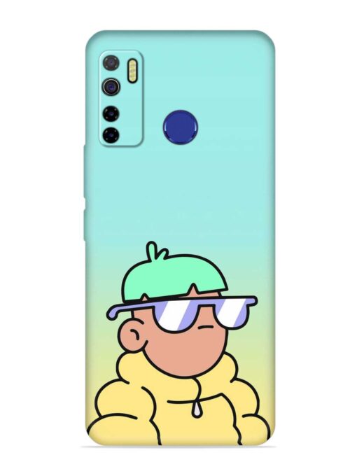 Doodles Cool Character Embossed Soft Silicone Case for Tecno Camon 15 Zapvi