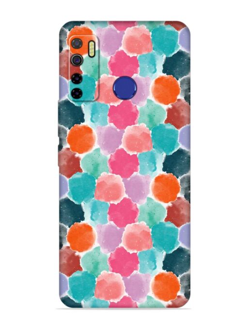 Colorful Seamless Pattern Embossed Soft Silicone Case for Tecno Camon 15 Zapvi