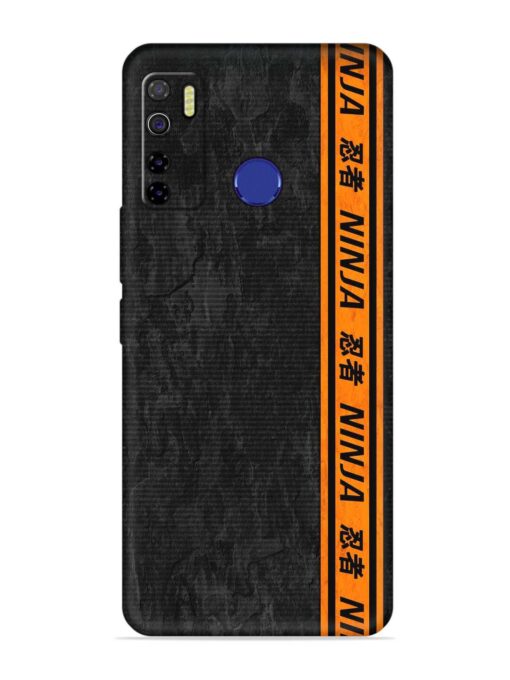 Ninja Srtips Embossed Soft Silicone Case for Tecno Camon 15 Zapvi