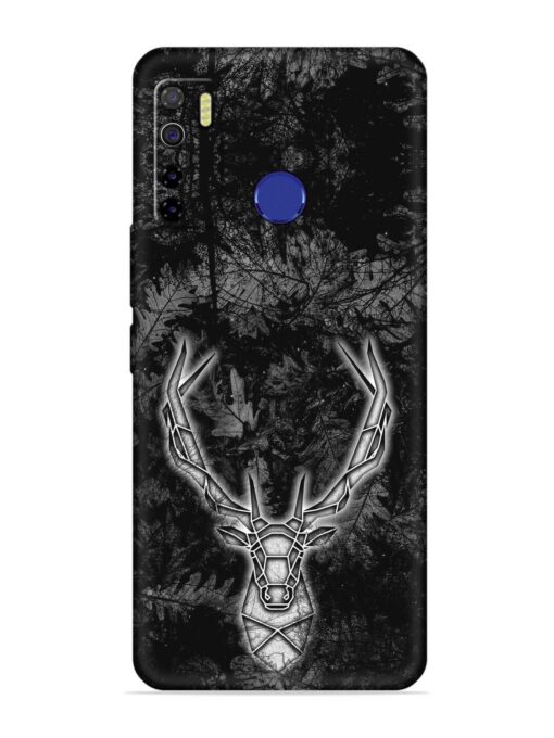 Ancient Deer Embossed Soft Silicone Case for Tecno Camon 15 Zapvi