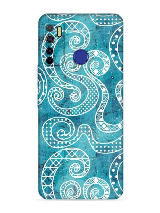 Vintage Curved Seamless Embossed Soft Silicone Case for Tecno Camon 15 Zapvi