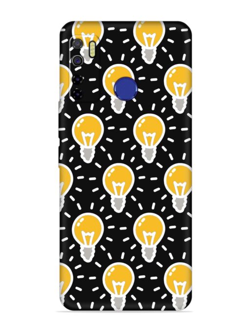 Light Bulb Seamless Embossed Soft Silicone Case for Tecno Camon 15 Zapvi