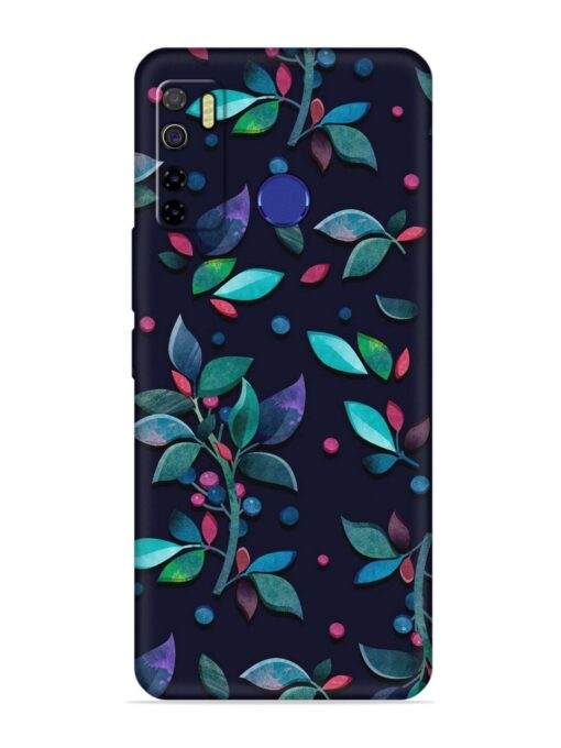 Decorative Watercolor Flower Embossed Soft Silicone Case for Tecno Camon 15 Zapvi