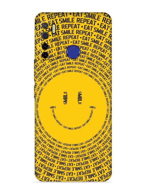 Smiley Embossed Soft Silicone Case for Tecno Camon 15 Zapvi