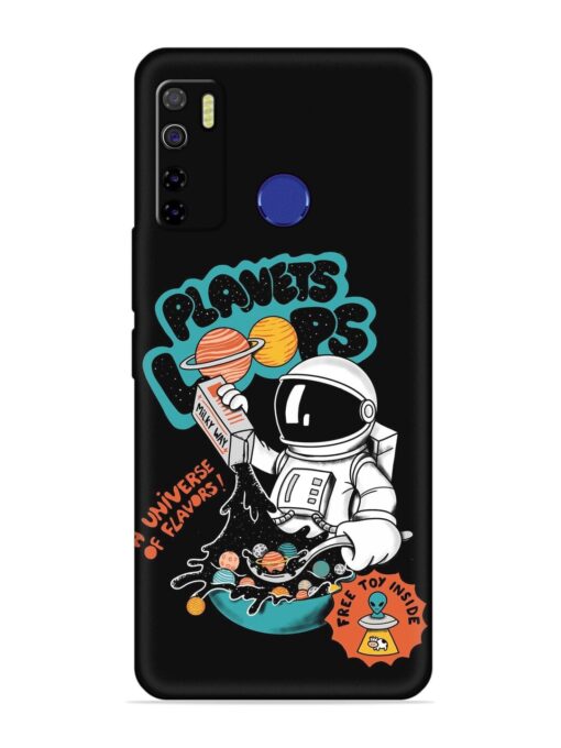 Planets Loop Embossed Soft Silicone Case for Tecno Camon 15 Zapvi