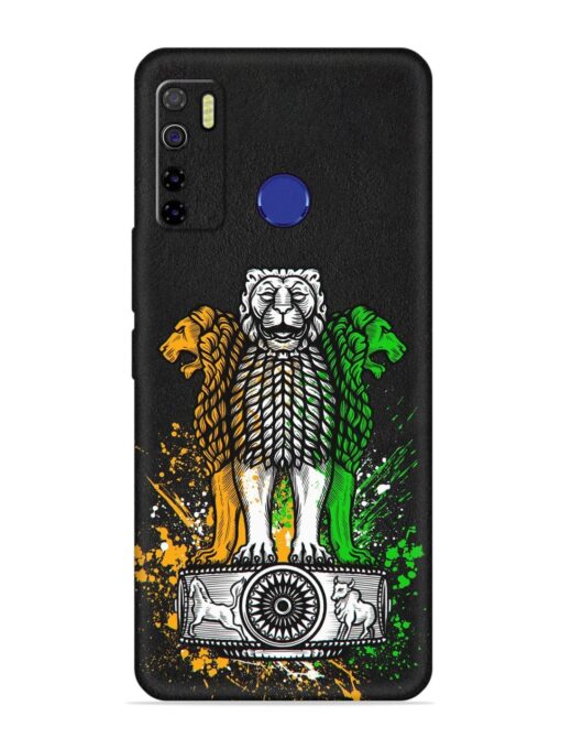 Pillars Of Ashoka Embossed Soft Silicone Case for Tecno Camon 15 Zapvi