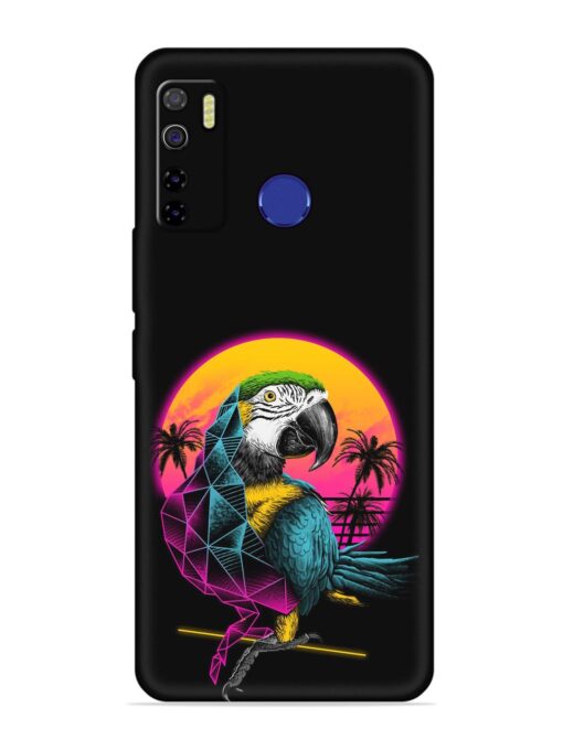 Rad Parrot Embossed Soft Silicone Case for Tecno Camon 15