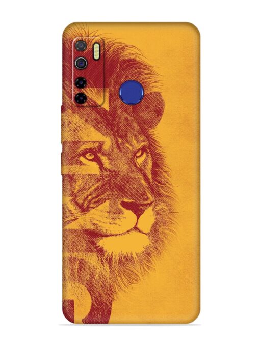 Gold Lion Crown Art Embossed Soft Silicone Case for Tecno Camon 15 Zapvi