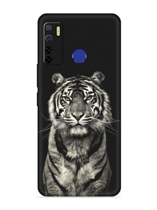 Tiger Art Embossed Soft Silicone Case for Tecno Camon 15 Zapvi