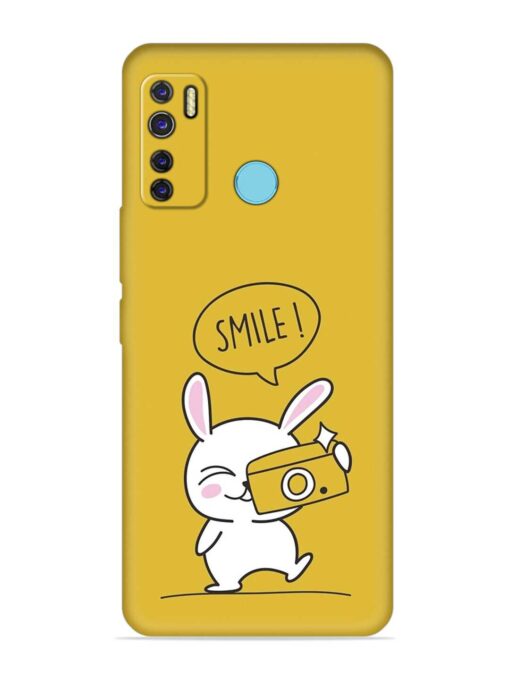 Hey Smile Please Embossed Soft Silicone Case for Tecno Camon 15 Air Zapvi