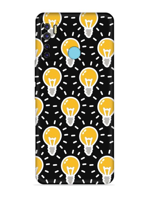 Light Bulb Seamless Embossed Soft Silicone Case for Tecno Camon 15 Air Zapvi