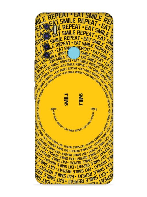 Smiley Embossed Soft Silicone Case for Tecno Camon 15 Air Zapvi