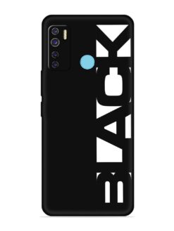 Black Typo Embossed Soft Silicone Case for Tecno Camon 15 Air
