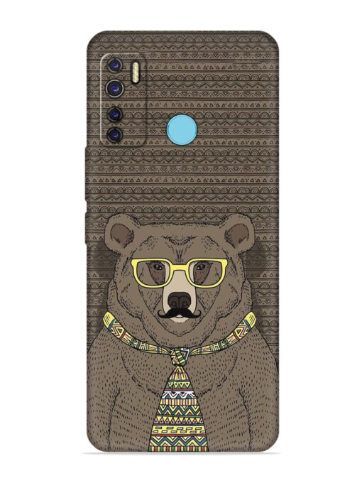 Grizzly Bear Embossed Soft Silicone Case for Tecno Camon 15 Air Zapvi