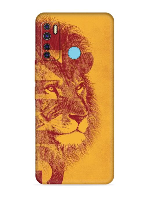 Gold Lion Crown Art Embossed Soft Silicone Case for Tecno Camon 15 Air Zapvi