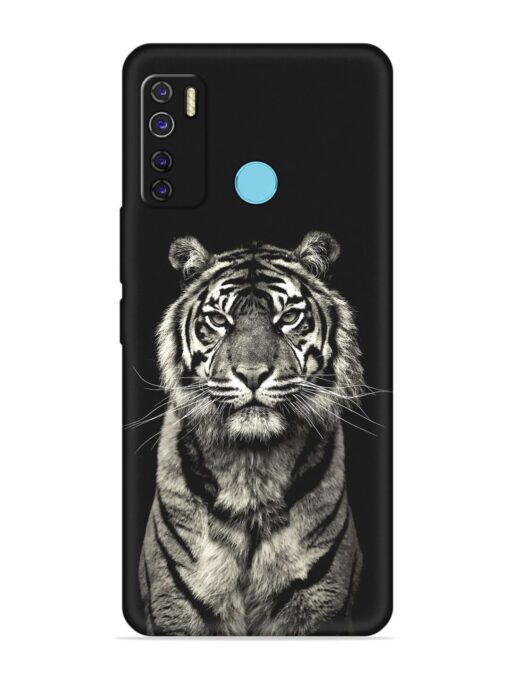 Tiger Art Embossed Soft Silicone Case for Tecno Camon 15 Air Zapvi