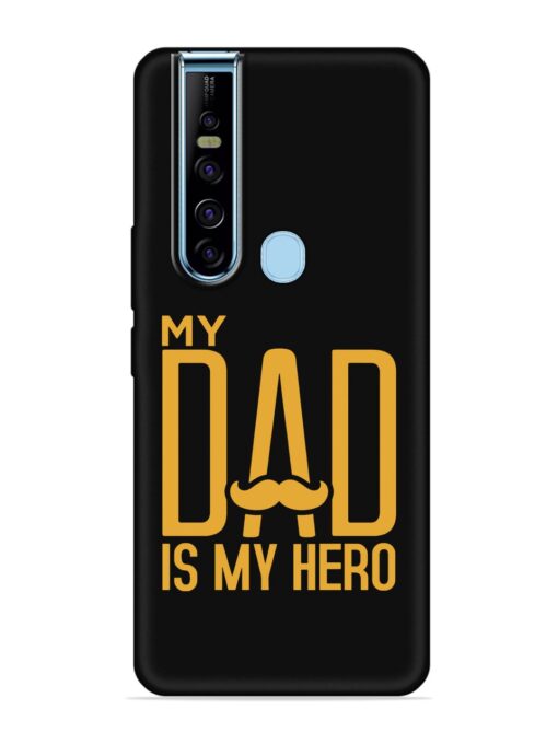 My Dad Is My Hero Embossed Soft Silicone Case for Tecno Camon 15 Pro Zapvi