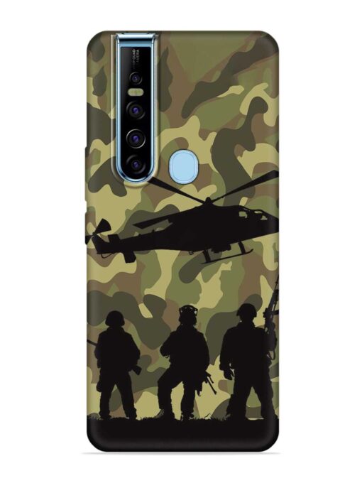 Army Heros Embossed Soft Silicone Case for Tecno Camon 15 Pro Zapvi