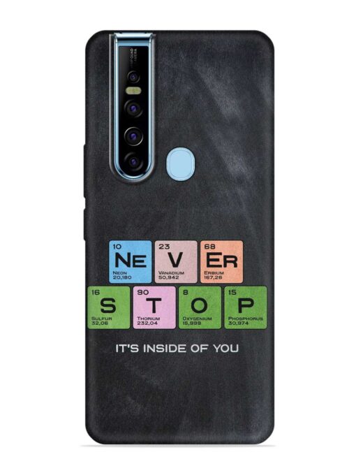 Never Stop It'S Inside Of You Embossed Soft Silicone Case for Tecno Camon 15 Pro Zapvi