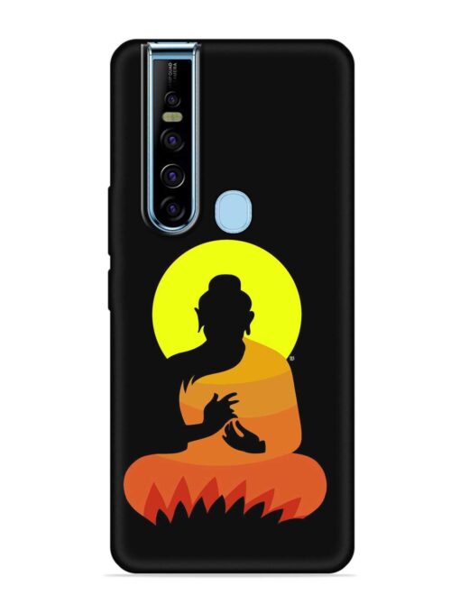 Buddha Art Black Embossed Soft Silicone Case for Tecno Camon 15 Pro Zapvi