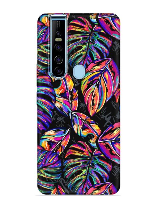 Tropical Seamless Vector Embossed Soft Silicone Case for Tecno Camon 15 Pro Zapvi