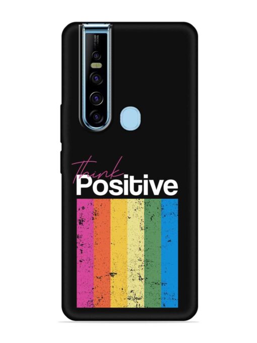 Think Positive Typography Embossed Soft Silicone Case for Tecno Camon 15 Pro Zapvi