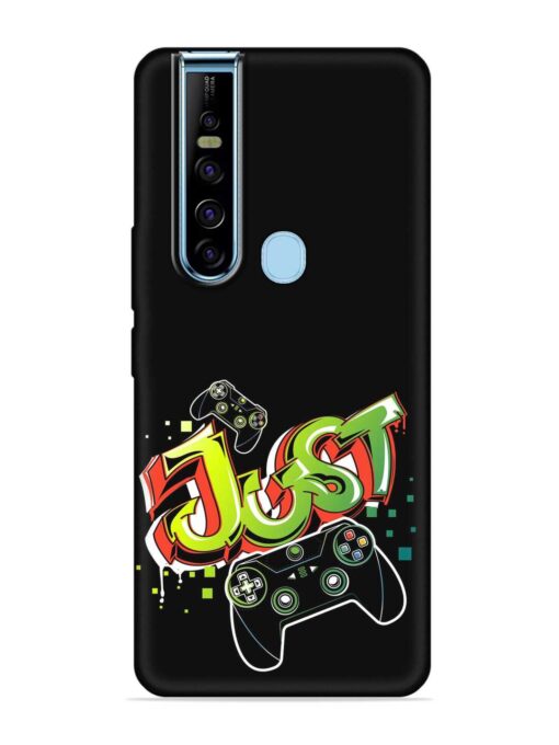 Graffiti Gamepad Illustration Embossed Soft Silicone Case for Tecno Camon 15 Pro Zapvi