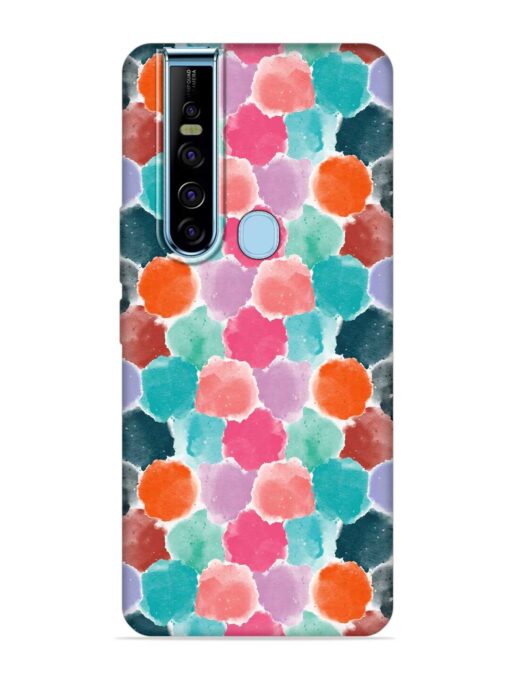 Colorful Seamless Pattern Embossed Soft Silicone Case for Tecno Camon 15 Pro Zapvi