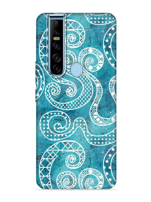 Vintage Curved Seamless Embossed Soft Silicone Case for Tecno Camon 15 Pro Zapvi