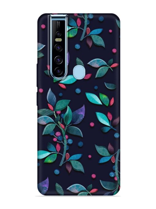 Decorative Watercolor Flower Embossed Soft Silicone Case for Tecno Camon 15 Pro Zapvi