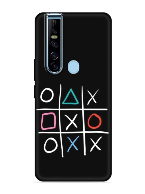 Super Neon Tic-Tac-Toe Embossed Soft Silicone Case for Tecno Camon 15 Pro Zapvi