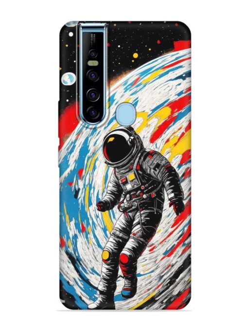 Astronaut Art Embossed Soft Silicone Case for Tecno Camon 15 Pro Zapvi