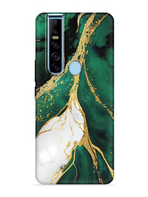 Blue Marble Art Embossed Soft Silicone Case for Tecno Camon 15 Pro Zapvi