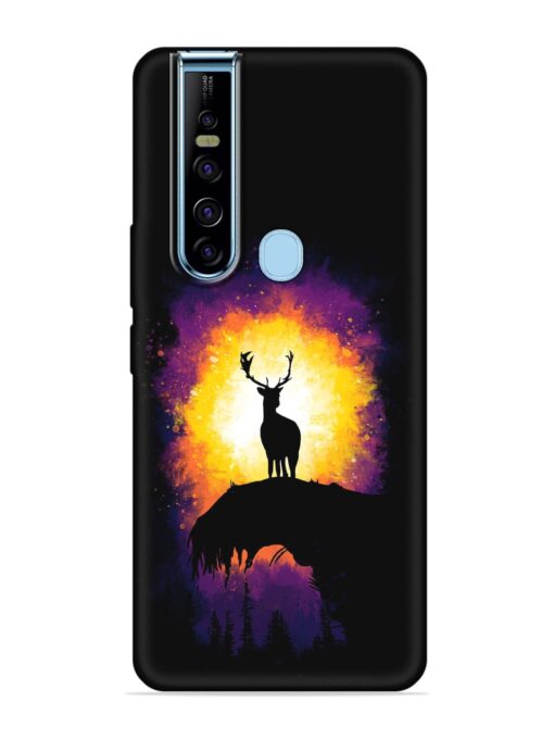 Elk Animal Art Embossed Soft Silicone Case for Tecno Camon 15 Pro Zapvi