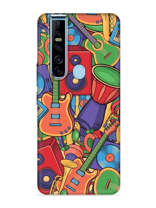 Colorful Music Art Embossed Soft Silicone Case for Tecno Camon 15 Pro Zapvi