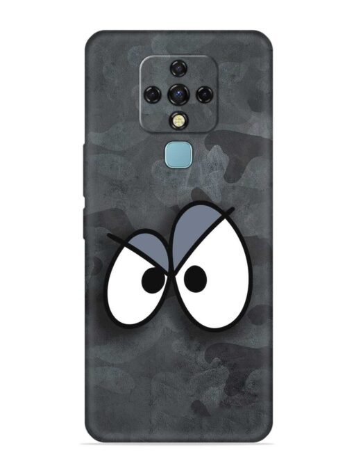 Big Eyes Night Mode Embossed Soft Silicone Case for Tecno Camon 16 Zapvi