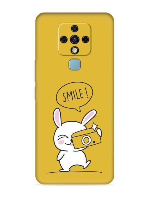 Hey Smile Please Embossed Soft Silicone Case for Tecno Camon 16 Zapvi