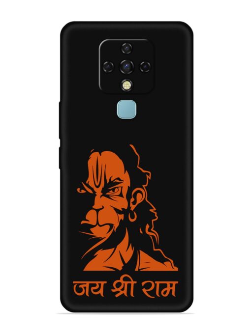 Angry Hanuman Embossed Soft Silicone Case for Tecno Camon 16 Zapvi