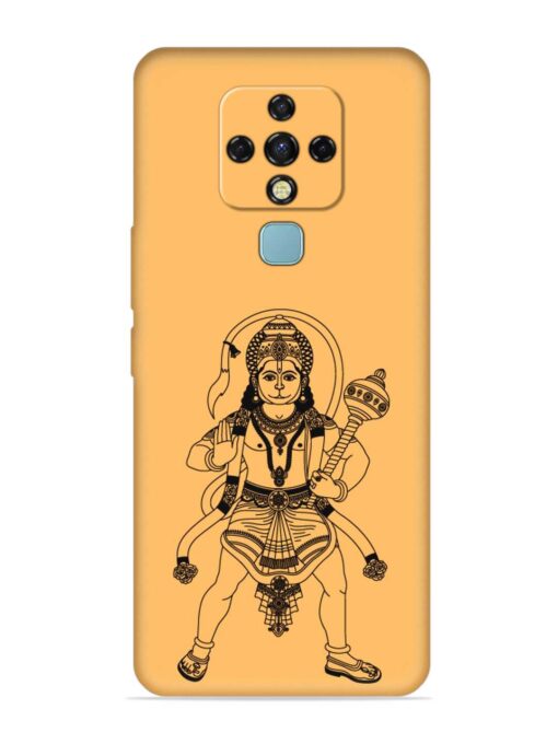 Indian God Hanuman Embossed Soft Silicone Case for Tecno Camon 16 Zapvi