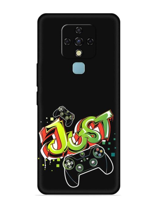 Graffiti Gamepad Illustration Embossed Soft Silicone Case for Tecno Camon 16 Zapvi